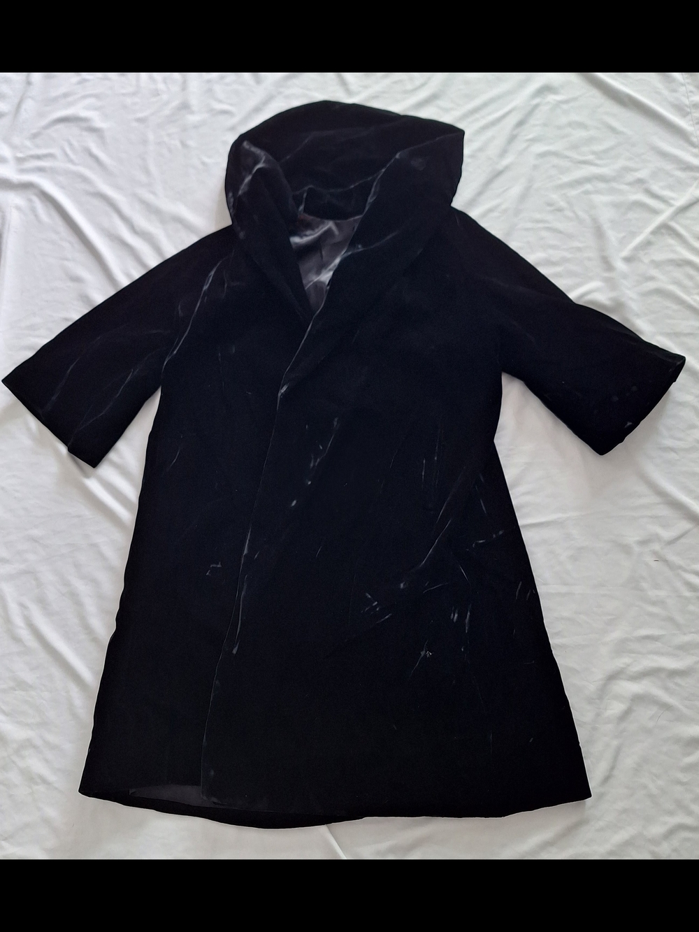 Vintage Black Velvety Womens Opera Coat No Tags